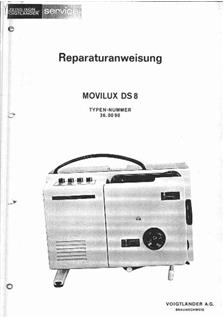 Zeiss Ikon Movilux DS 8 manual. Camera Instructions.